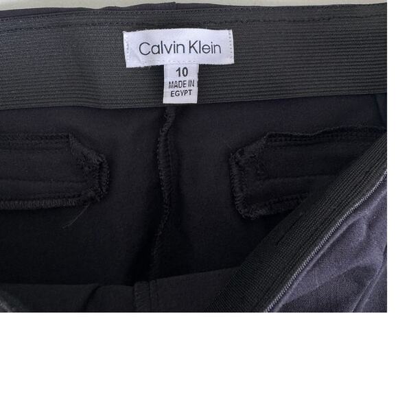 Calvin Klein Womens Black Pants Size 10 Rayon Nylon Spandex - Picture 4 of 7